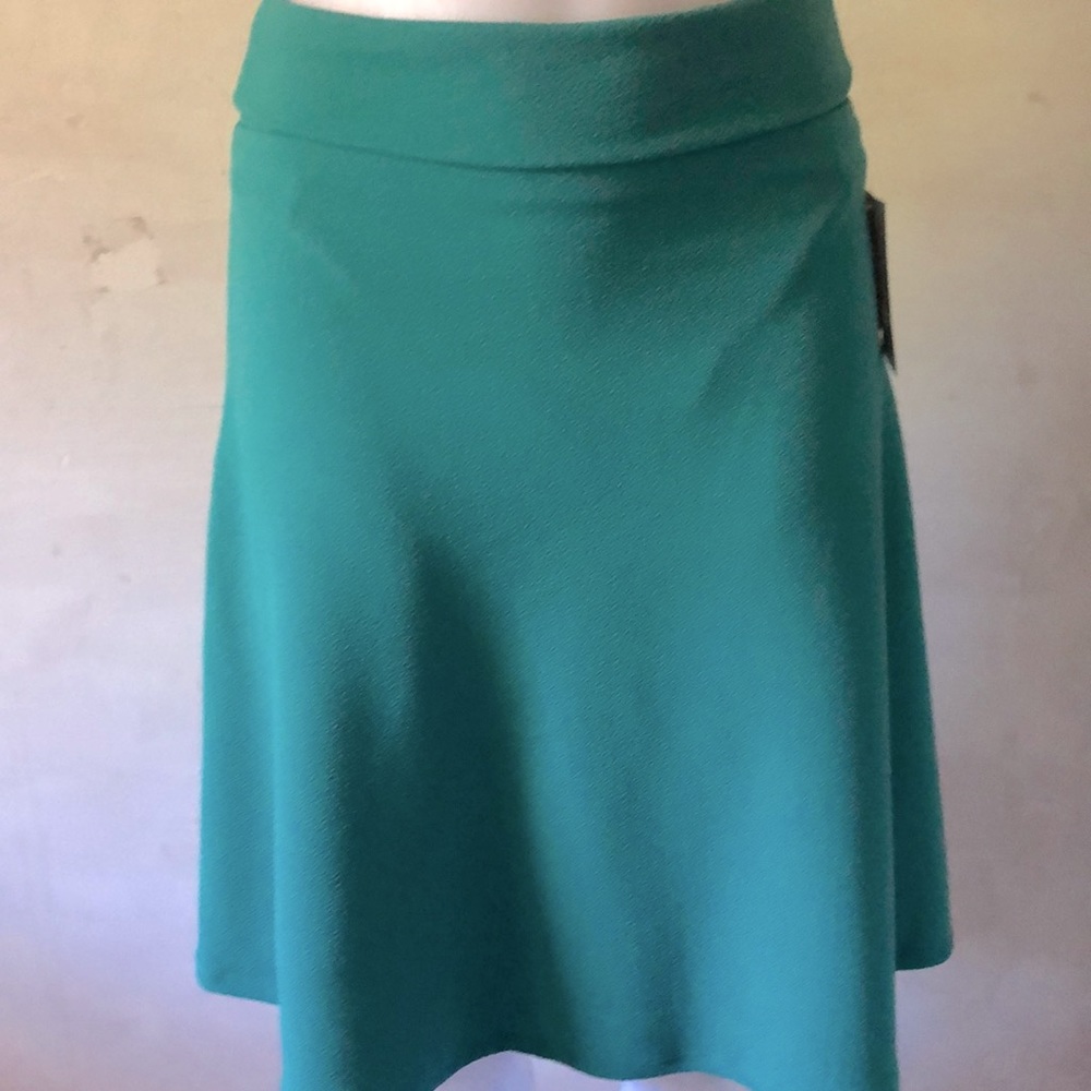 LULAROE Women’s Azure Green Knee Length Skirt S XS